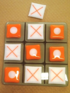 Glass tictactoe board